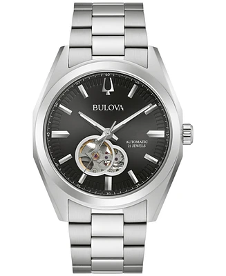 Bulova Men's Automatic Surveyor Stainless Steel Bracelet Watch 42mm