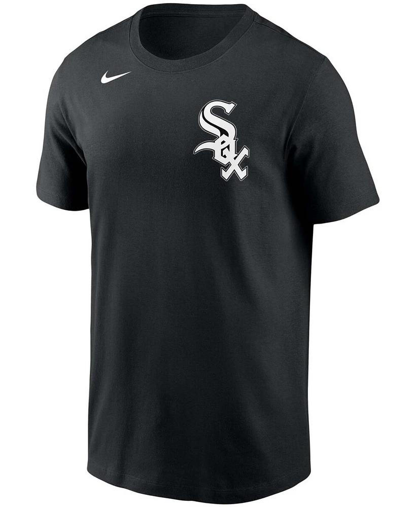 Men's Luis Robert Black Chicago White Sox Name Number T-shirt