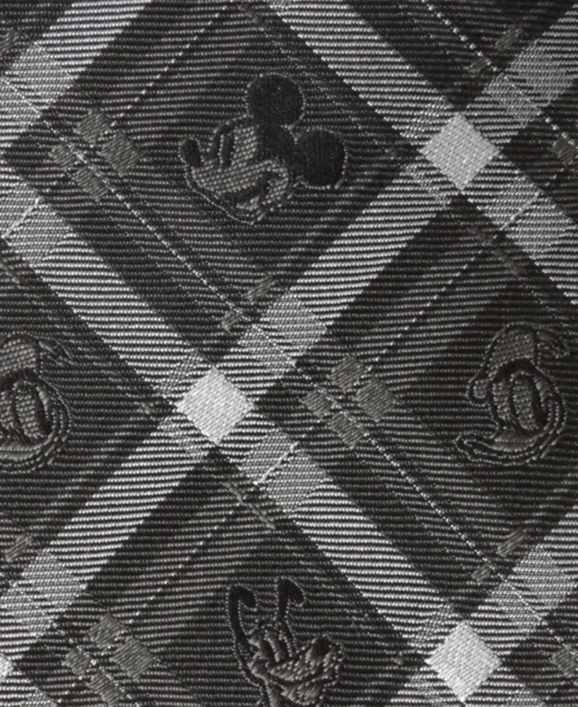 Disney Men's Mickey and Friends Plaid Tie