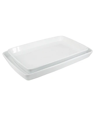 Rectangular Platters, Set of 2