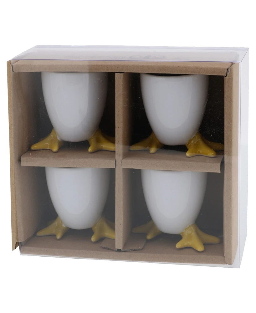 Chicken Feet Egg Cups, Set of 4
