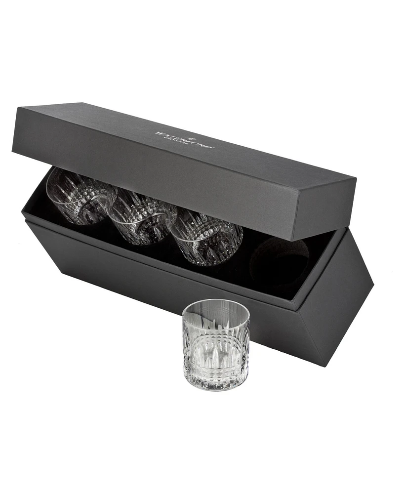Waterford Connoisseur Lismore Diamond Straight Tumbler 6 oz, Set of 4