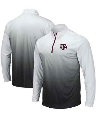 Men's Gray Texas A M Aggies Magic Team Logo Quarter-Zip Jacket