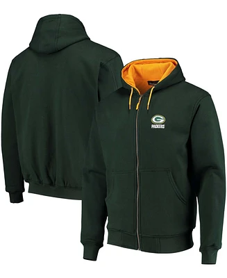 Men's Green Bay Packers Craftsman Thermal Lined Full-Zip Hoodie