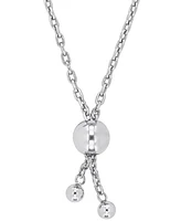 Lab-Created Moissanite Oval Halo Bolo Bracelet (3/4 ct. t.w.) in Sterling Silver