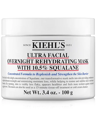 Kiehl's Since 1851 Ultra Facial Overnight Hydrating Mask With 10.5% Squalane, 3.4 oz.