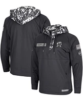 Men's Colosseum Charcoal Maryland Terrapins Oht Military-Inspired Appreciation Digital Camo Quarter-Zip Hoodie