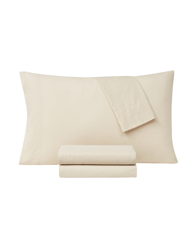 Frye Cotton Linen Blend 4-Pc. Sheet Set