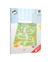 Small Foot Wooden Toys 2 in 1 Ludo and Snakes and Ladders Game Caterpillars