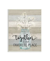 Stupell Industries Together is Our Favorite Place Wall Plaque Art, 10" x 15"