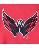 Men's Red, Navy Washington Capitals Playoffs Color Block Full-Zip Hoodie