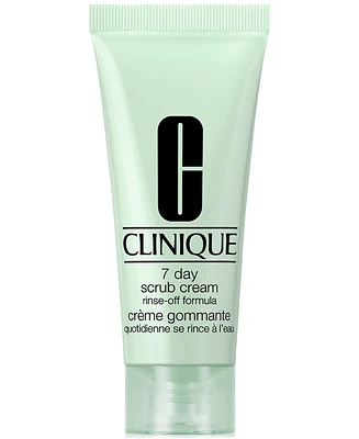 Clinique Mini 7 Day Face Scrub Cream Rinse-Off Formula, 0.5 oz