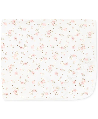Little Me Baby Girls Sweet Vintage Rose Print Blanket