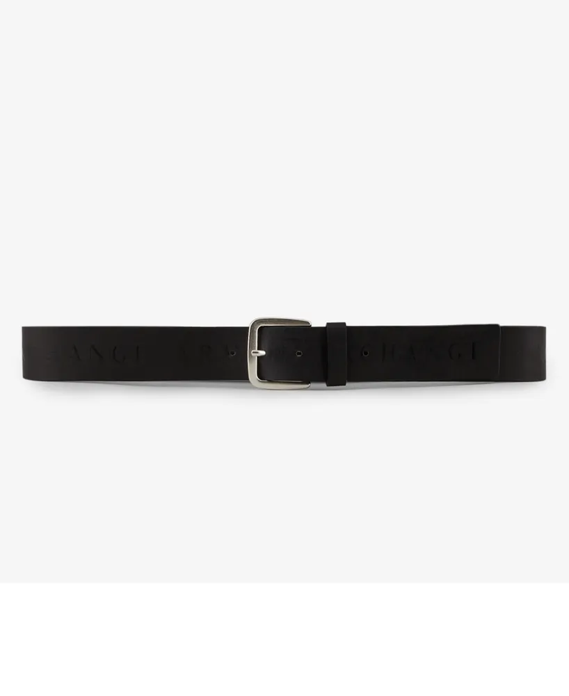 A|X Armani Exchange Men's Classic Logo Print Leather Belt