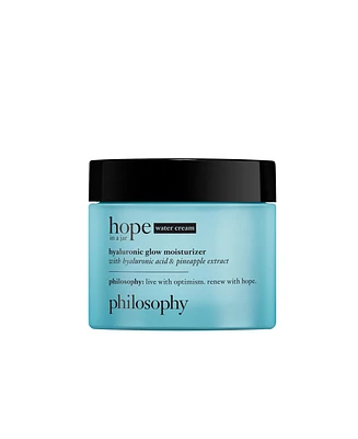 philosophy hope in a jar hyaluronic glow moisturizer with hyaluronic acid & pineapple extract, 2-oz.