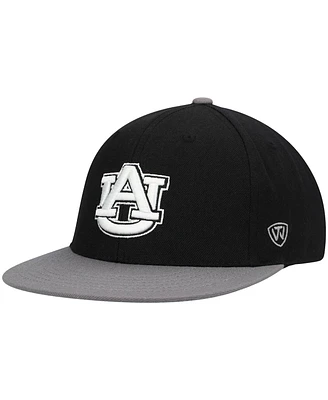Men's Top of the World Black, Gray Auburn Tigers Team Color Two-Tone Fitted Hat