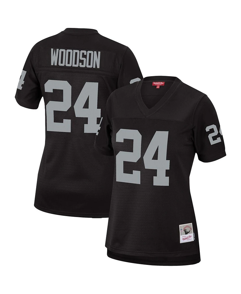 Women's Mitchell & Ness Charles Woodson Black Las Vegas Raiders Legacy Replica Team Jersey