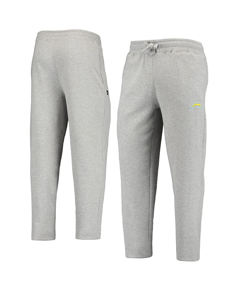 Men's Gray Los Angeles Chargers Starter Option Run Sweatpants