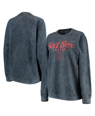 Women's G-iii 4Her by Carl Banks Navy Boston Red Sox Comfy Cord Pullover Sweatshirt