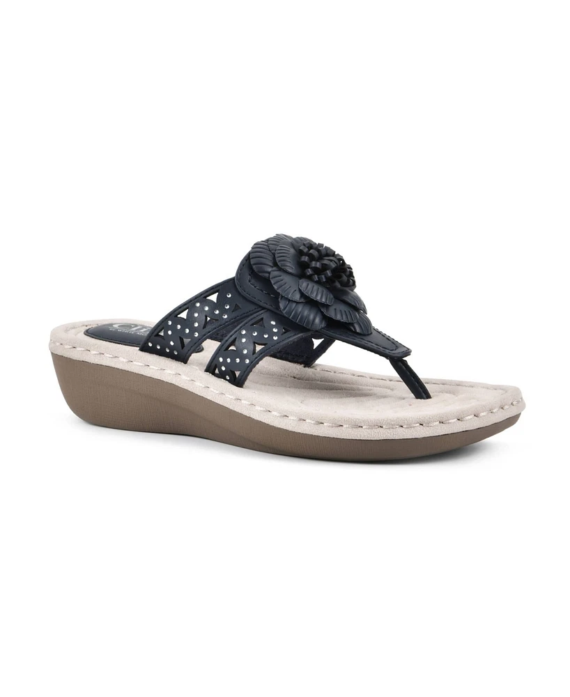 Cliffs by White Mountain Women's Cynthia Thong Sandal