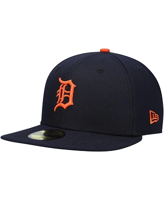 Men's New Era Navy Detroit Tigers Authentic Collection On-Field Road 59FIFTY Fitted Hat