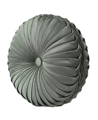 J Queen New York Santino Tufted Decorative Pillow, 15" Round