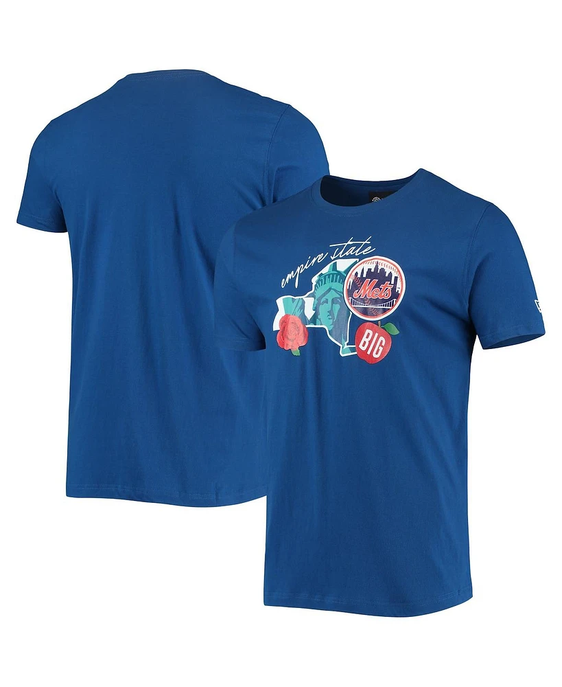 Men's New Era Royal New York Mets City Cluster T-shirt