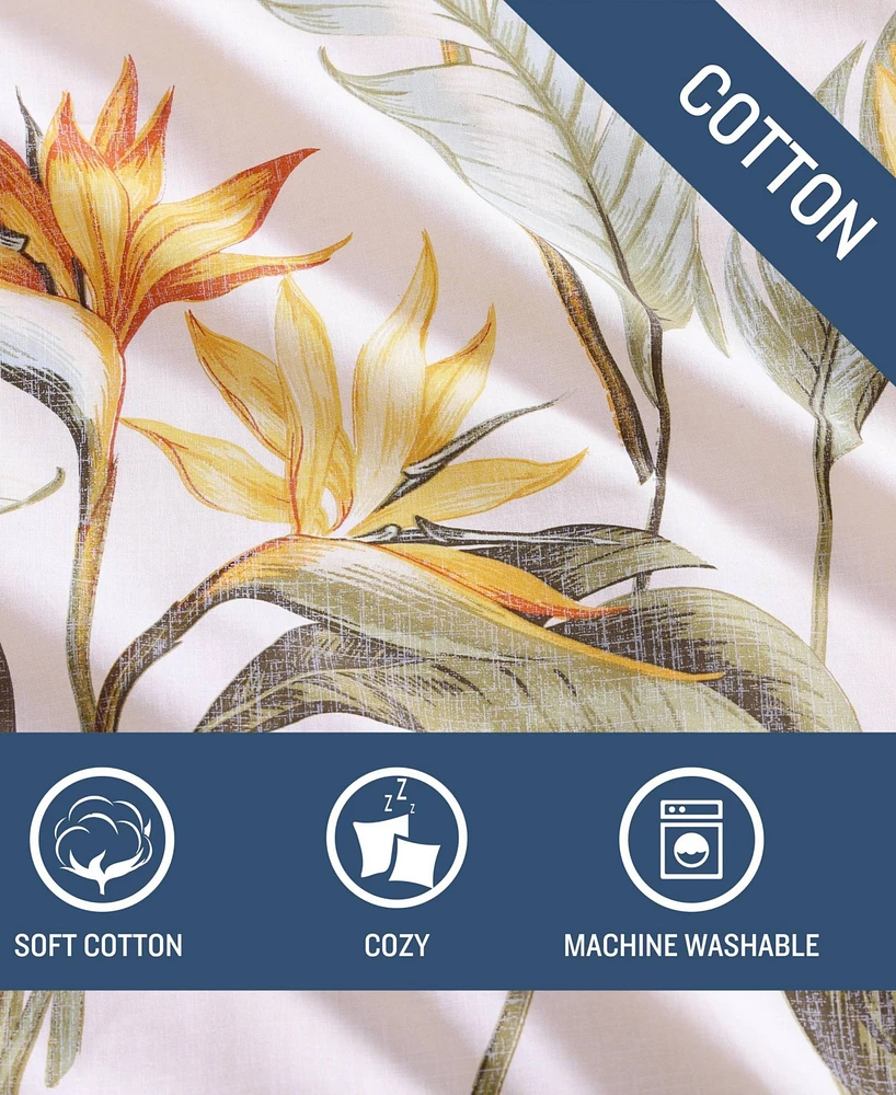 Tommy Bahama Home Birds of Paradise 5 Piece Comforter Set, Full/Queen