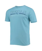 Men's Concepts Sport Royal, Light Blue Kansas City Royals Meter T-shirt and Pants Sleep Set