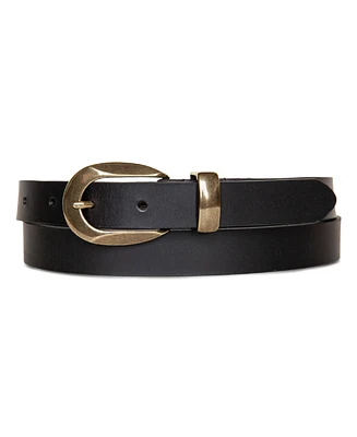 Lucky Brand Women's Metal Loop Leather Pant Belt