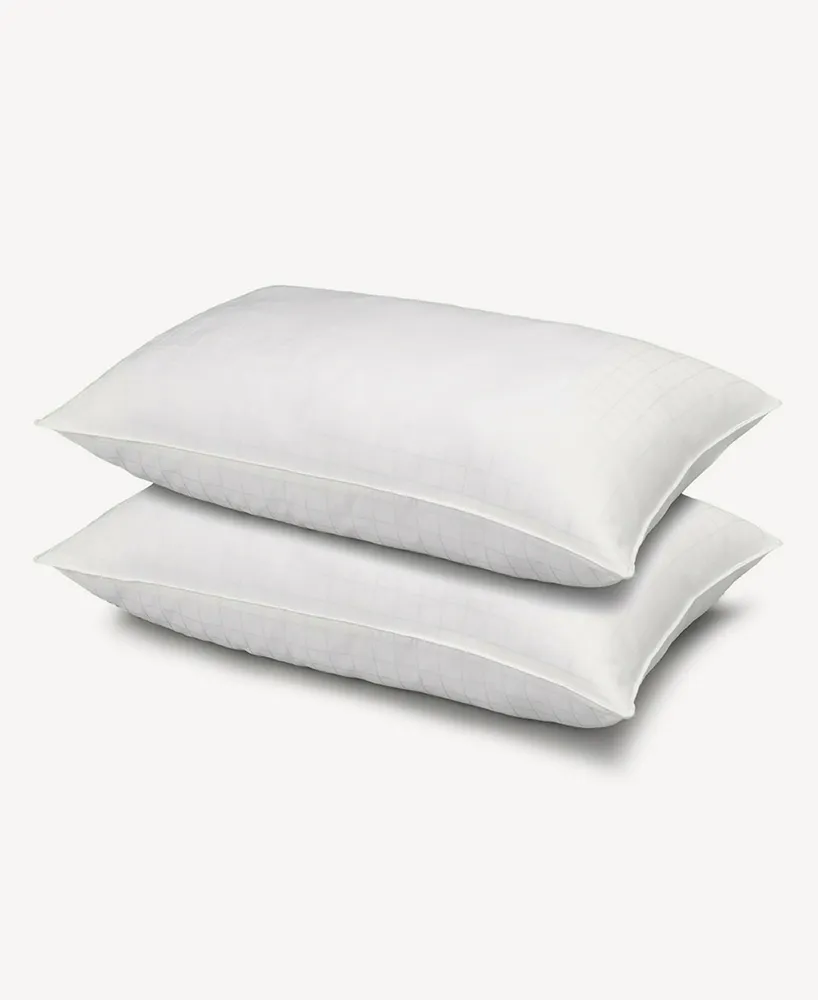 Ella Jayne 100% Cotton Dobby-Box Shell Firm Density Side/Back Sleeper Down Alternative -Pack Pillow
