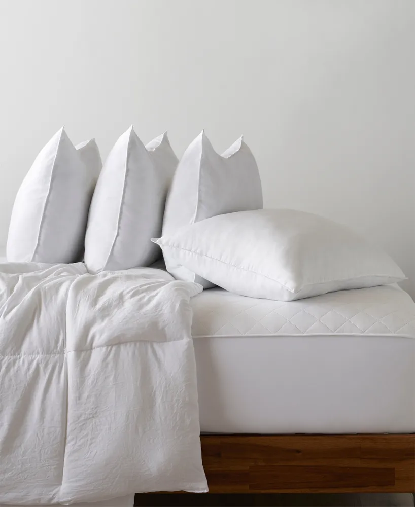 Ella Jayne Superior Cotton Blend Shell Soft Density Stomach Sleeper Down Alternative -Pack Pillows