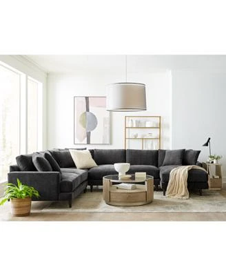 Closeout Mariyah Fabric Sectional Collection Created For Macys