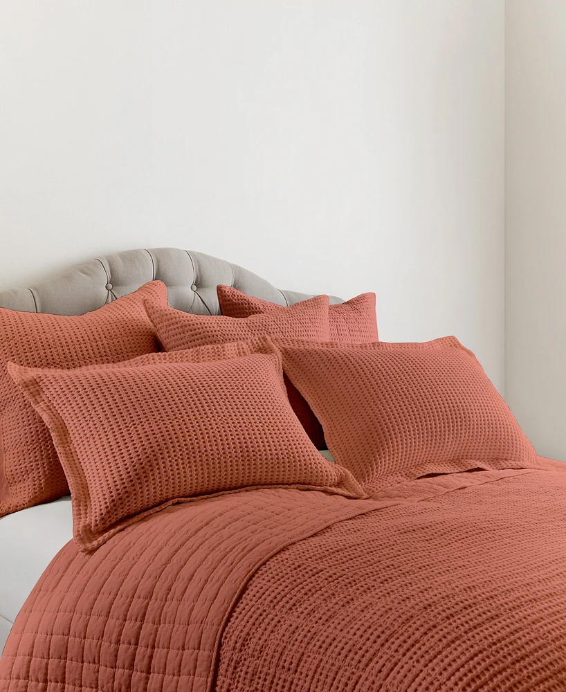 Levtex Mills Waffle Textured 3-Pc. Quilt Set, King/California King