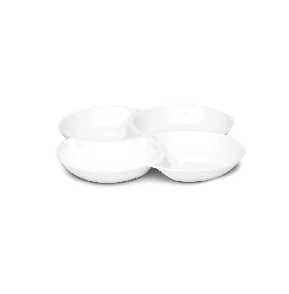 Q Squared Melamine 12.5" Clover Serving Platter