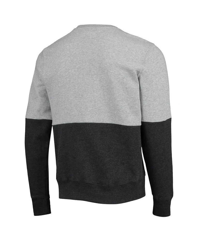 Men's '47 Heathered Gray, Black San Francisco Giants Two-Toned Team Pullover Sweatshirt