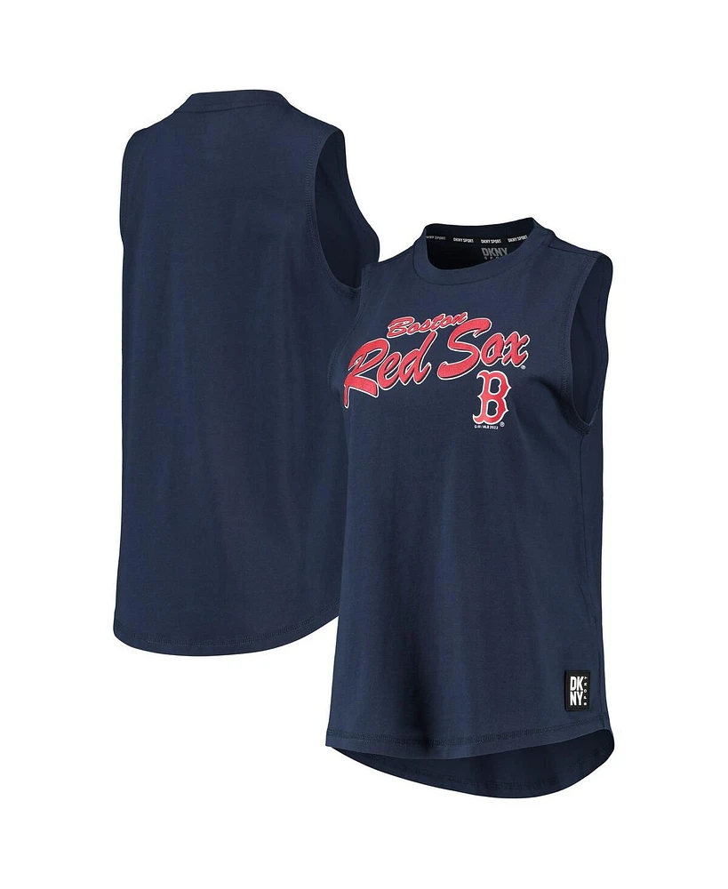 Women's Dkny Sport Navy Boston Red Sox Marcie Tank Top