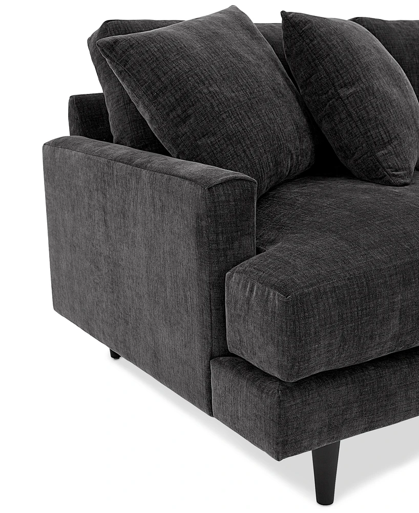 Closeout! Mariyah Fabric 4-Pc. Sectional with Chaise, Created for Macy's