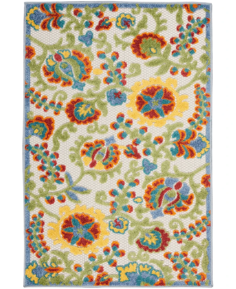 Nourison Home Aloha ALH17 2'8" x 4' Outdoor Area Rug