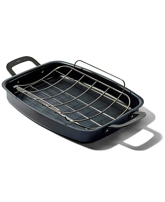 Oxo Obsidian Carbon Steel Roaster Pan & Rack