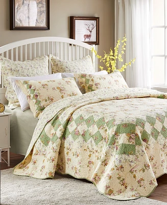 Greenland Home Fashions Bliss 3-Pc. Quilt Set