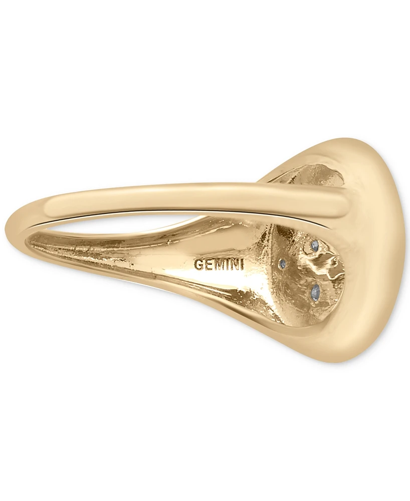 Wrapped Diamond Gemini Constellation Ring (1/20 ct. t.w.) in 10k Gold, Created for Macy's