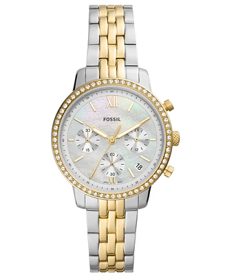 Fossil Women's Neutra Two-Tone Stainless Steel Bracelet Watch, 36mm