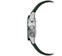 Raymond Weil Men's Swiss Automatic Chronograph Freelancer Green Leather Strap Watch 43.5mm