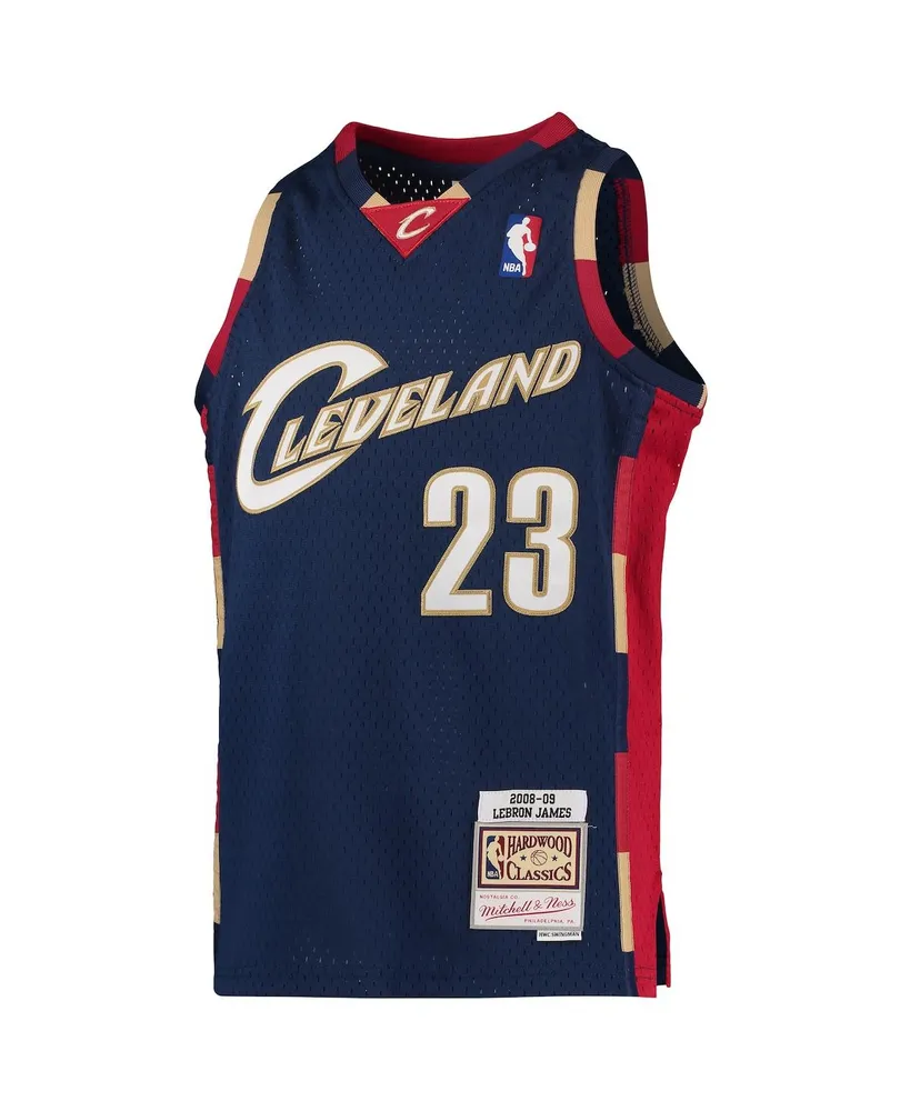 Big Boys Mitchell & Ness LeBron James Navy Cleveland Cavaliers 2008-09 Hardwood Classics Swingman Jersey