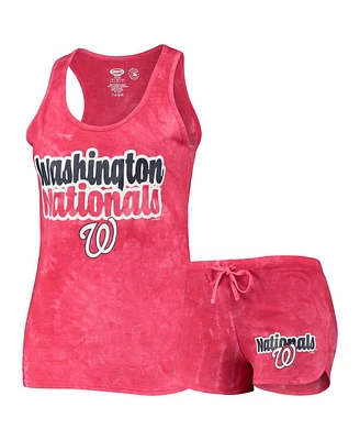 Women's Concepts Sport Red Washington Nationals Billboard Racerback Tank Top and Shorts Set