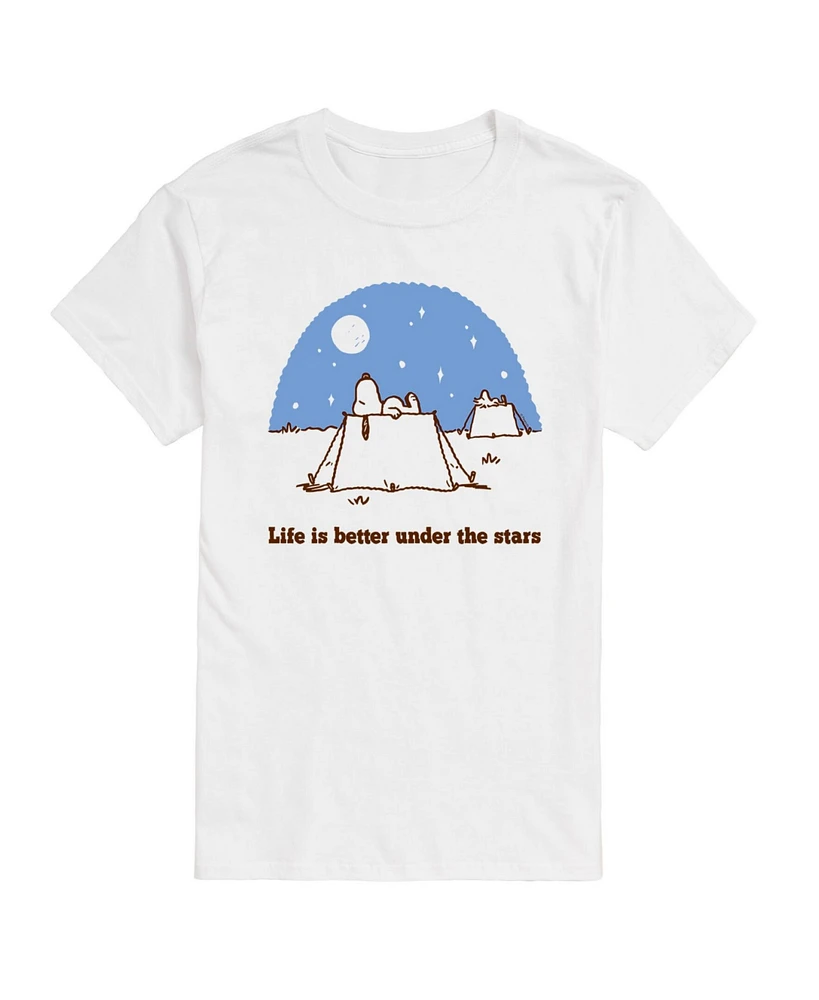 Men's Peanuts Better Under Stars T-shirt