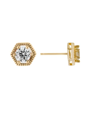 Cubic Zirconia Post Stud Earrings