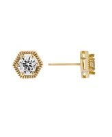 Cubic Zirconia Post Stud Earrings