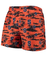 Men's Foco Orange Syracuse Island Palm Swim Trunks
